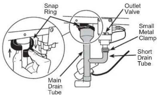 GE UNC15NPWII - REMOVE DRAIN TUBING - 1