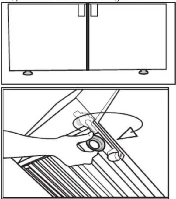 BEKO GN1426240ZDXBRN - 3.3.\* Réglage des pieds - 1