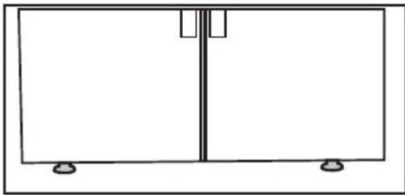 BEKO GN1426240ZDXBRN - 3.3\* Regolazione dei piedini - 1