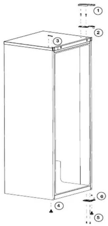 BEKO RSSE265K40SN - Преместување на вратите - 1