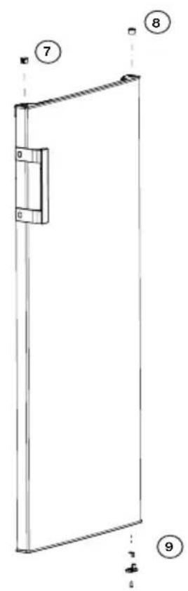 BEKO RSSE265K40SN - Vending af dør - 1