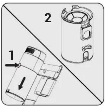 BEKO VRT 76325 VW - Curățarea filtrelor și a recipientului pentru praf - 4