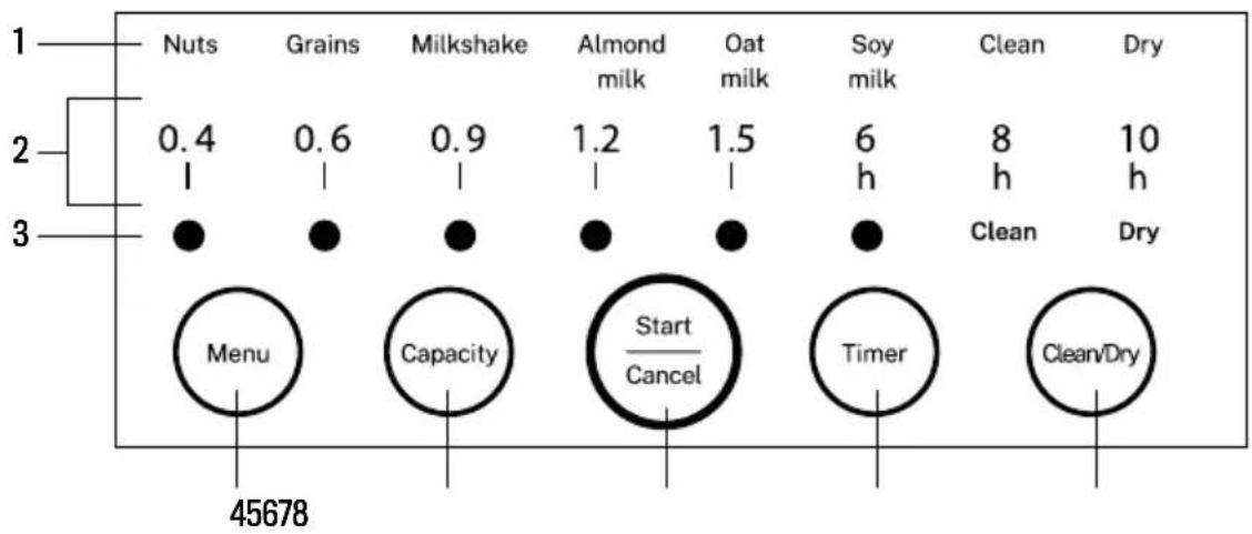 Create Vegan Milk Maker - CONTROL PANEL - 1