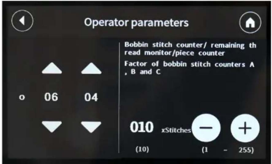 Dürkopp Adler G767 - Operator parameters (操作人员参数) - 2
