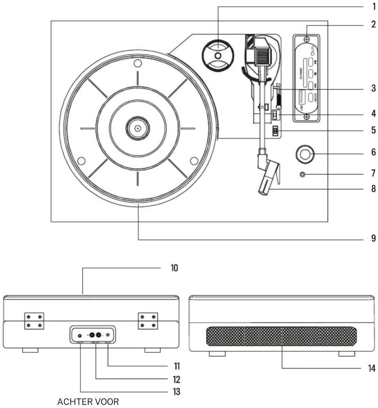 Create Record Player Compact - VOORZICHTIGHEID: - 4