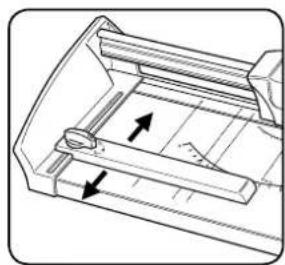FELLOWES Atom 180 - GUIDAGES DU BORD REGLABLES ( Pour des coupes répétées ) - 1