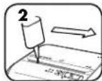FELLOWES Powershred 10M7 - SUIVRE LA PROCEDURE DE LUBRIFICATION CI-DESSOUS ET LA REPETER DEUX FOIS - 2