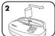 FELLOWES Powershred 11C-H - SUIVRE LA PROCÉDURE DE GRAISSAGE CI-DESSOUS ET LA RÉPÉTER DEUX FOIS - 2