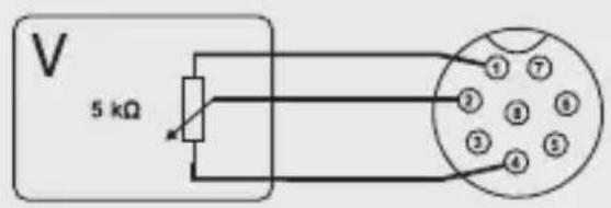 VOLTCRAFT CPPS-160-42 - c) Control via controllable resistance (potentiometer) - 1