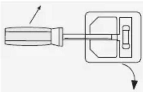 VOLTCRAFT CPPS-160-42 - a) Remplacement du fusible de secteur - 1