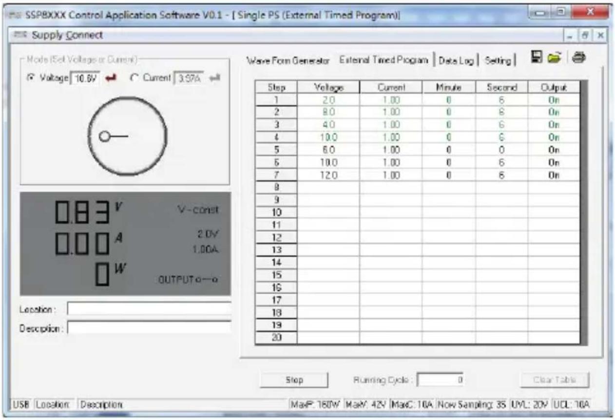 VOLTCRAFT CPPS-160-42 - a) External timed program - 1