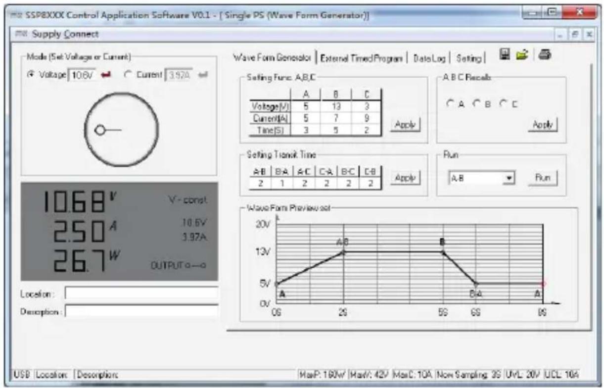 VOLTCRAFT CPPS-160-42 - COMMANDE VIA UN LOGICIEL SUR PC - 3