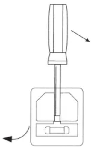 VOLTCRAFT SPS 1525 PFC - g) De zekering verrangen - 1