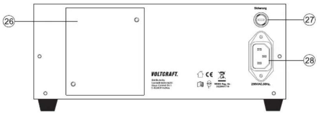 VOLTCRAFT VLP-2403 USB - Bedienelemente - 2