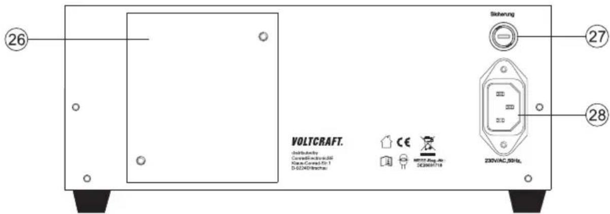 VOLTCRAFT VLP-2403 USB - Éléments de fonctionnement - 2
