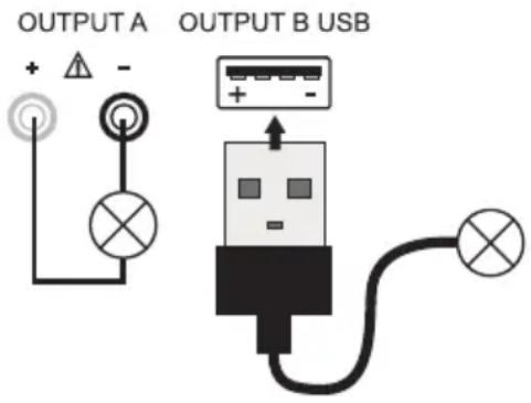 VOLTCRAFT VLP-2403 USB - Anschluss eines Verbrauchers - 2
