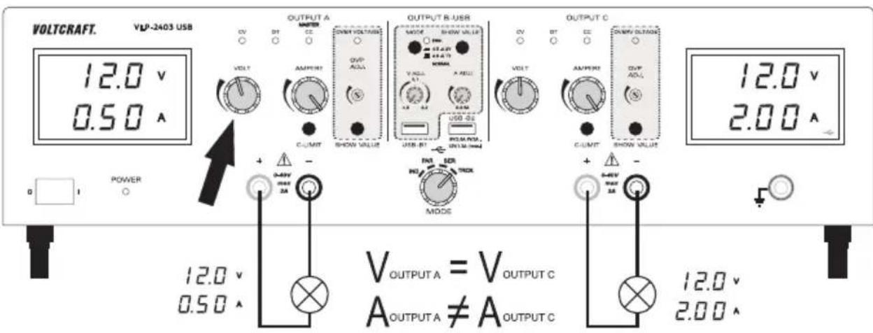 VOLTCRAFT VLP-2403 USB - Tracking mode (TRCK) - 1