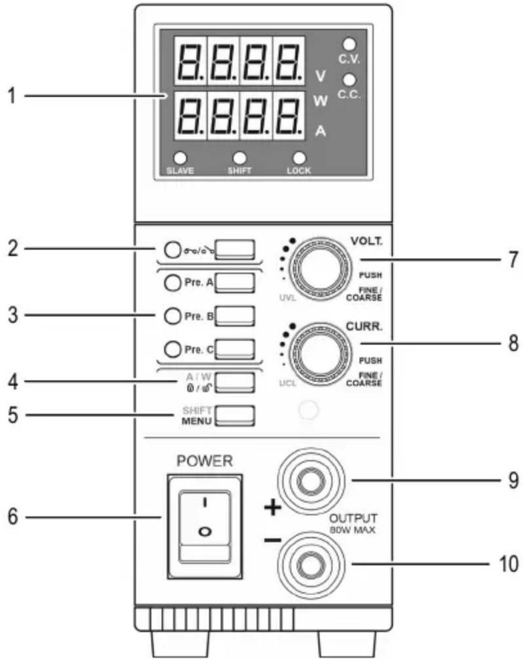 VOLTCRAFT LSP-1362 - Controls - 1
