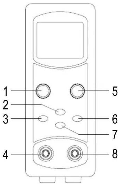 VOLTCRAFT LSP-2165 - CONNECTIONS AND CONTROL ELEMENTS - 1