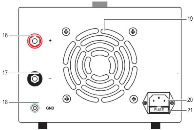 VOLTCRAFT ESP-3020 - d) Zekering - 2