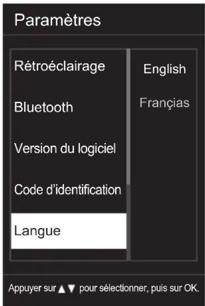 INSIGNIA NS-MGC600BK2 - Modification de la langue de la télécommande - 2