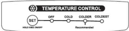INSIGNIA NS-RTM10WH2 - Réglage de la température - 1