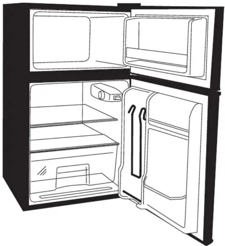 RCA RFR870 - Refrigerator / Freezer - 1