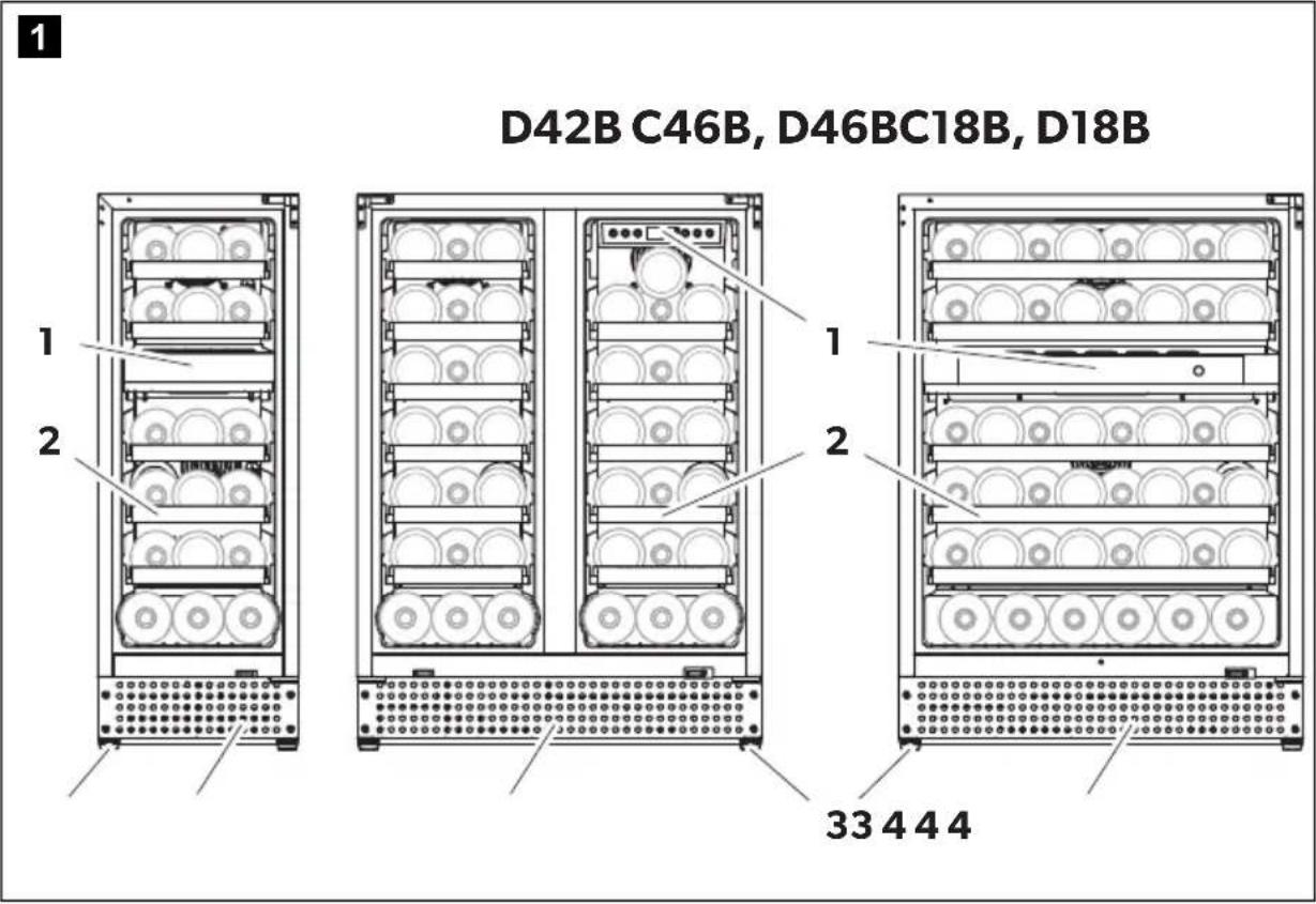 DOMETIC C18B - Weinkühlschrank - 1