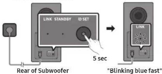 SAMSUNG HW-Q700D - If the subwoofer does not connect automatically - 1