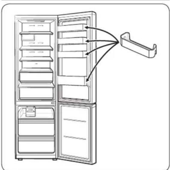 SAMSUNG RB53DG703EB1 - ETAPE 2 Bacs de la porte - 1