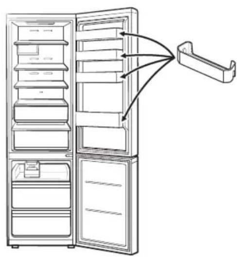 SAMSUNG RB53DG703EB1 - PASO 2 Compartimentos de la puerta - 1