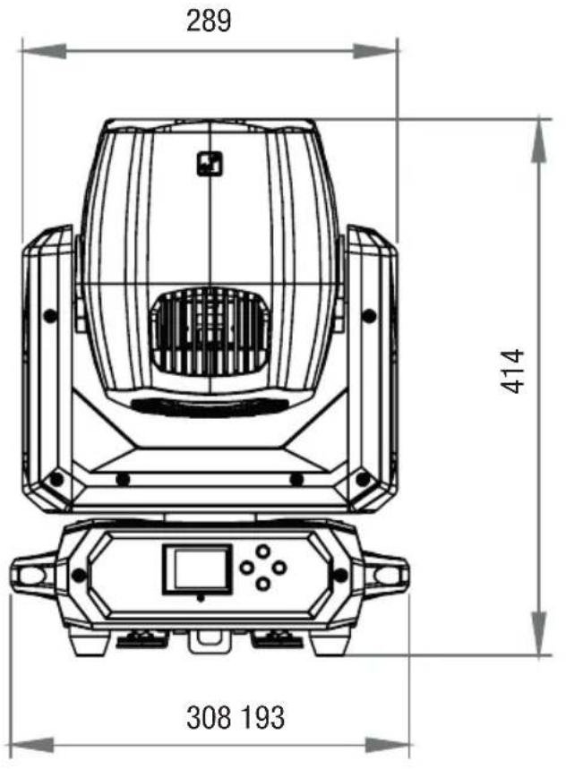 Cameo AZOR W2 - DIMENSIONS (mm) - 1