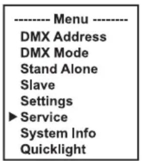 Cameo AZOR W2 - SERVICE-MENU (Service) - 1