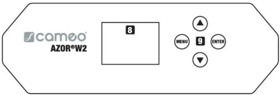 Cameo AZOR W2 - CONNECTIONI, ELEMENTI DI COMANDO E INDICATORI - 2