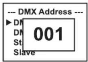 Cameo AZOR W2 - IMPOSTAZIONE DELL'INDIRIZZO DI AVVIO (DMX Address) - 2