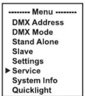 Cameo AZOR W2 - SERVICE MENU (Service) - 1