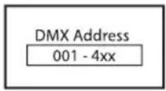 Cameo PIXBAR SMD IP G2 - SETTING DMX START ADDRESS (DMX address) - 2