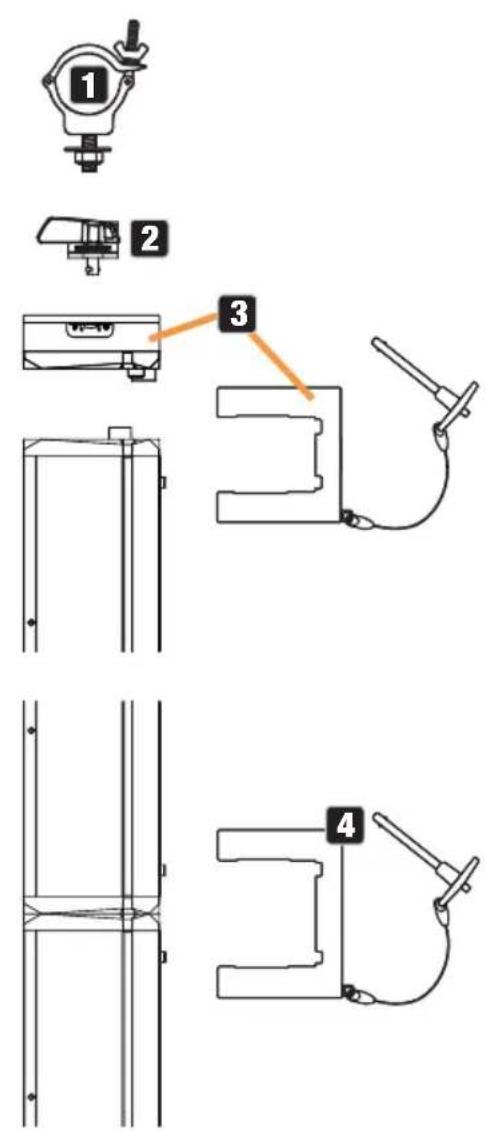 Cameo PIXBAR SMD IP G2 - Vertical hanging mounting on a truss - 2