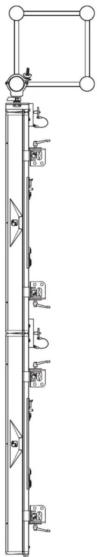 Cameo PIXBAR SMD IP G2 - Vertical hanging mounting on a truss - 1