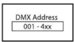 Cameo PIXBAR SMD IP G2 - RÉGLAGE DE L'ADRESSE DE DÉPART DMX (DMX Address) - 2