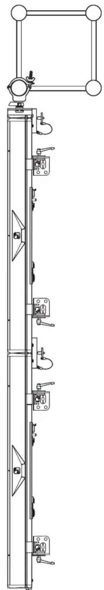 Cameo PIXBAR SMD IP G2 - Montaje suspendido vertical en un truss - 1
