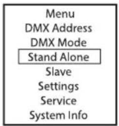 Cameo PIXBAR SMD IP G2 - Tryby DMX z kanałem opóźnienia DMX - 3