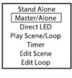 Cameo PIXBAR SMD IP G2 - MODE AUTONOME MENU MASTER / ALONE - 2