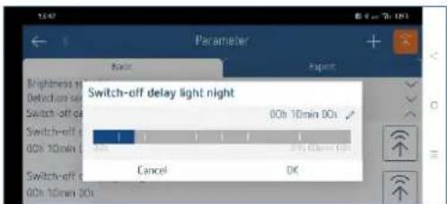 THEBEN theMura P180 2.20 KNX UP - Sensibilité de détection - 5