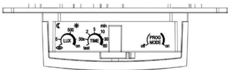 THEBEN theMura P180 2.20 KNX UP - Possibilités de réglage via la potentiomètre - 1
