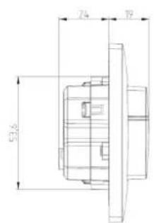 THEBEN theMura P180 2.20 KNX UP - Dimensions - 2