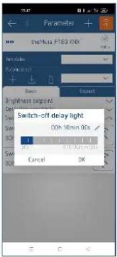 THEBEN theMura P180 2.20 KNX UP - Sensibilité de détection - 3