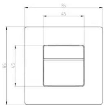THEBEN theMura P180 2.20 KNX UP - Dimensions - 1