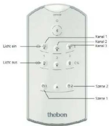 THEBEN theMura P180 2.20 KNX UP - Combinaison du détecteur de présence et de la télécommande theSenda B - 1