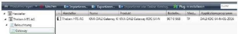 THEBEN DALI-Gateway KNX plus - Installation du plug-in - 1